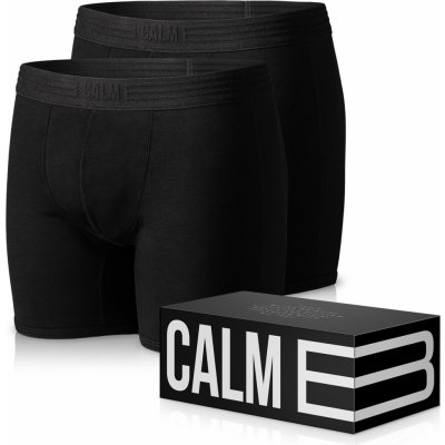 Calm B Daily Boxer Briefs Black Serenity 2pack – Zboží Mobilmania