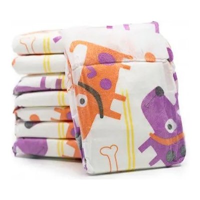 Misoko & Co Jednorázové plenky pro psy potisk štěňata a kost S citron 12 ks – Sleviste.cz