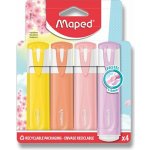 Maped Fluo Peps Pastel zvýrazňovač 4ks – Zboží Živě