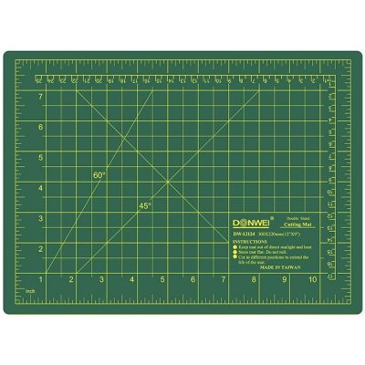 Donwei Řezací podložka na látky, patchwork DONWEI DW-12124, samosvorná, zelená, 30x22cm, vel. XS , tloušťka 3mm – Zboží Mobilmania