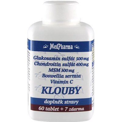 MedPharma Glukosamin chondroitin MSM 67 tablet – Zboží Mobilmania