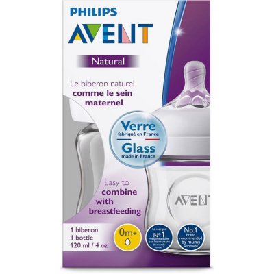 Philips Avent SCF051/17 skleněná lahev natural 120 ml – Zboží Mobilmania