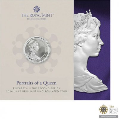 The Royal Mint Limited Pamětní mince Druhý portrét královny Alžběty II. UK 2026 28,28 g – Zboží Dáma