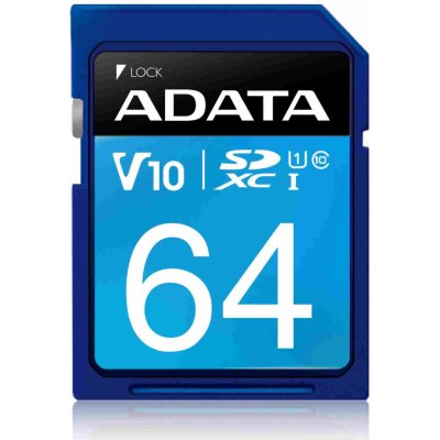 ADATA Pro SDXC 64 GB UHS-I ASDX64GUICL10-R – Zboží Mobilmania