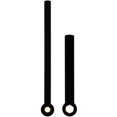 Kovové hodinové ručičky B10 (81 mm, 55 mm) - černé – Sleviste.cz