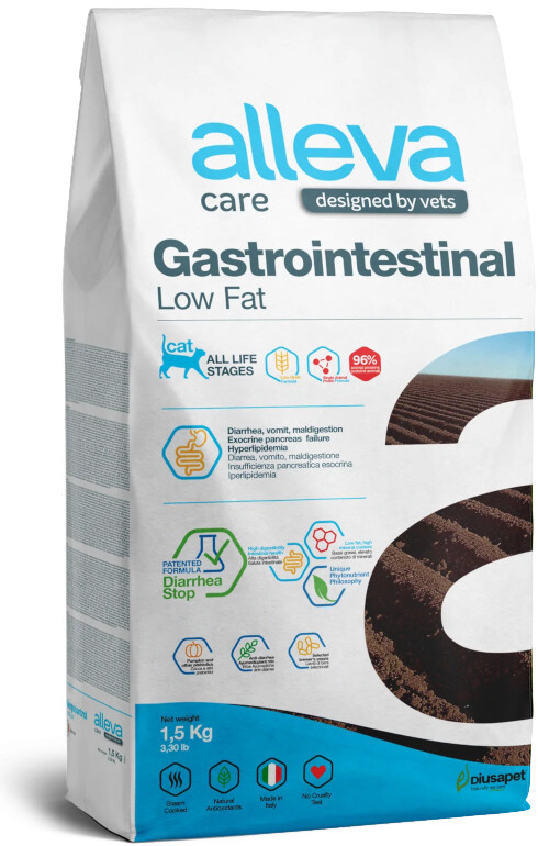 Alleva Care Cat Gastrointestinal Low Fat 1,5 kg