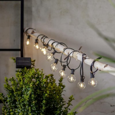 STAR TRADING LED solární řetěz GLOBE MINI D.2m, černý – Hledejceny.cz