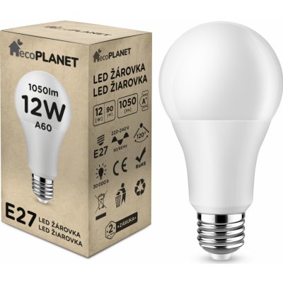 Berge LED žárovka EcoPlanet E27 A60 15W 1500Lm teplá bílá – Zboží Mobilmania