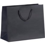 Luxusní dárková papírová taška černá Exclusiv 250x100x200 mm s krouceným textilním uchem – Hledejceny.cz