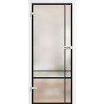 ERKADO Celoskleněné GRAF 32 mléčné sklo s černými vzory 90 x 197 cm – Hledejceny.cz