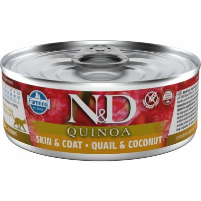 N&D GF CAT QUINOA Quail & Coconut 80 g