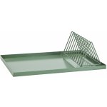 MADAM STOLTZ Kovový odkapávač na nádobí Green minimalist, zelená barva, kov – Sleviste.cz