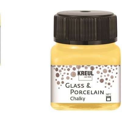 Křídové barvy na sklo a porcelán Kreul 20 ml Yellow Safran