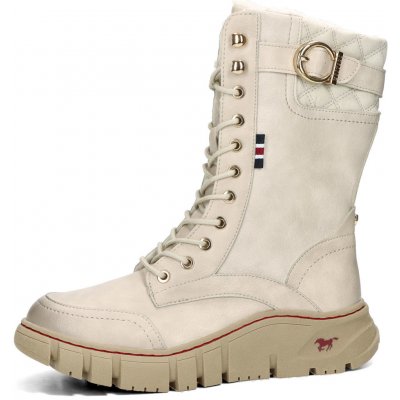 Mustang dámské zimní kozačky béžové – Zboží Dáma