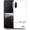 Pouzdro a kryt na mobilní telefon Sony Pouzdro Picasee silikonové Sony Xperia 10 III - I love you černé