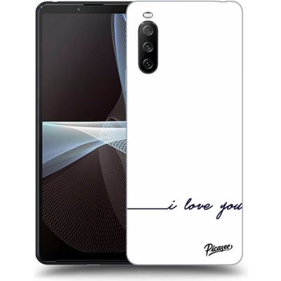 Pouzdro Picasee silikonové Sony Xperia 10 III - I love you černé – Zbozi.Blesk.cz