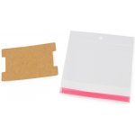 Papírová karta na náramky, gumičky se sáčkem s eurozávěsem 6,2x9,3 cm Varianta: 2 hnědá přírodní, Balení: 200 ks – Zbozi.Blesk.cz