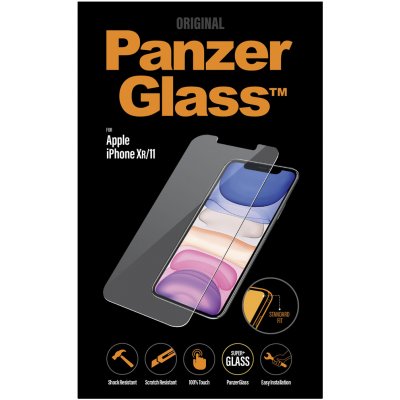 PanzerGlass - Tvrzené Sklo Standard Fit pro iPhone XR a 11, transparent, Transparentní 2662 – Zboží Mobilmania