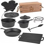 DEMA Litinové hrnce na ohniště, 7-dílná sada 14100D – Zboží Dáma