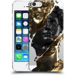 Pouzdro Picasee silikonové Apple iPhone 5/5S/SE - Black Gold čiré – Zbozi.Blesk.cz