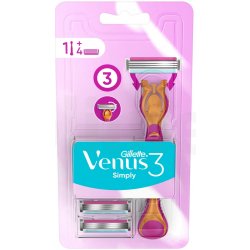 Gillette Simply Venus 3 + 4 ks hlavic