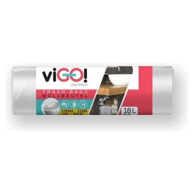viGO! Pytle na odpad HD Q046 18l 6µm 30ks role bílé – Zboží Mobilmania