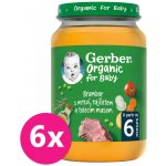 GERBER Organic zelenina s telecím masem 6x190 g​ – Zboží Mobilmania