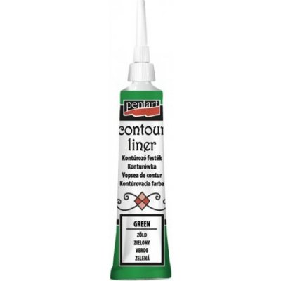 Pentart Konturovací liner univerzální 20 ml ZELENÁ – Zboží Dáma