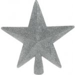 H&S collection Špice na stromeček 19cm Hvězda stříbrná – Hledejceny.cz