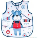 Canpol babies plastová zástěrka s kapsičkou Puppets modrá – Zboží Dáma