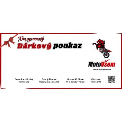 MOTOVŠEM Narozeninový elektronický dárkový poukaz - 2000 Kč – Hledejceny.cz