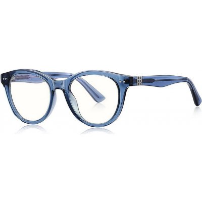 Techsuit Reflex PC 2231 - kulaté, TR90&Metal Frame, AC Lens - Transparent/Blue – Zboží Mobilmania