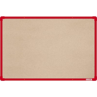 VMS Vision boardOK Textilní nástěnka s červeným rámem Červená 60 x 90 cm – Zboží Mobilmania