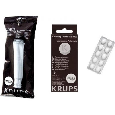 Krups F08801 Aqua Claris + XS300010 čisticí tablety – Zbozi.Blesk.cz