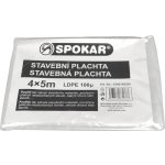 SPOKAR STAVEBNÍ PLACHTA 100 µ PE 4 x 5 m 8593534831773 – Zboží Dáma