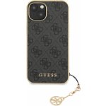 Pouzdro Guess iPhone 13 - 4G Charms Gray