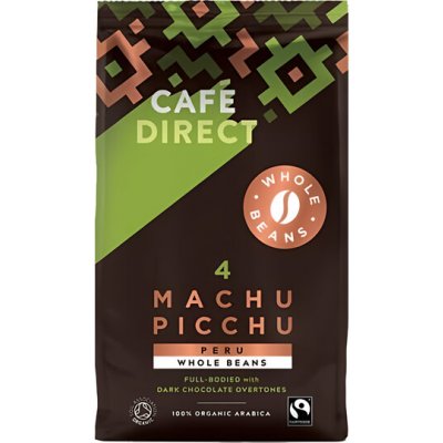 Cafédirect Bio Machu Picchu SCA 82 Arabica zrnková 750 g – Hledejceny.cz