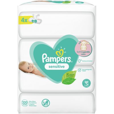 Pampers Sensitive Vlhčené ubrousky 320 ks – Hledejceny.cz