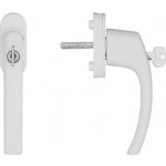 Blaugelb Okenní klika FGS 1758 uzamykací, 45°, trn 43mm, včetně šroubů, RAL9016 bílá – Zboží Mobilmania