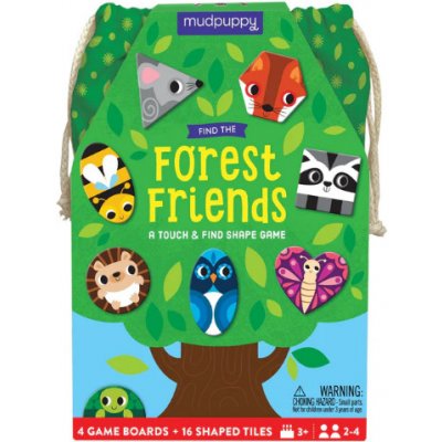 Find the Forest Friends Game hra bingo zvířata a tvary v angličtině – Zboží Živě