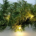 Solight LED vánoční girlanda s jehličím 5m 80x LED časovač 3xAA IP44 – Hledejceny.cz