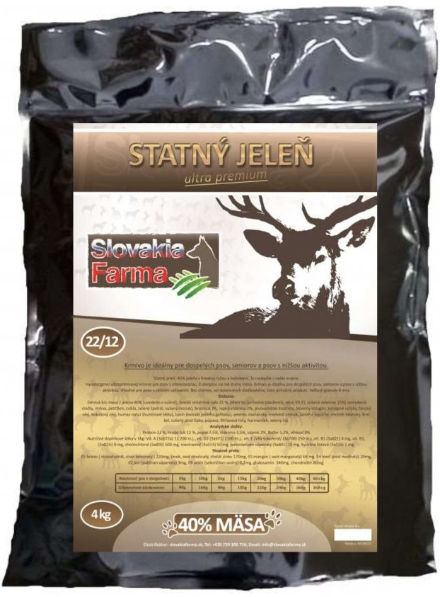 SlovakiaFarma Hypoalergenní SlovakiaFarma Statný jelen 4 kg