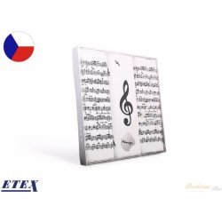ETEX kapesník M59 Noty dárková krabička 3 ks