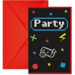 Procos Pozvánky s obálkami Gaming Party 6 ks – Zbozi.Blesk.cz