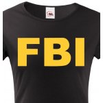 Dámské tričko FBI černá – Zbozi.Blesk.cz