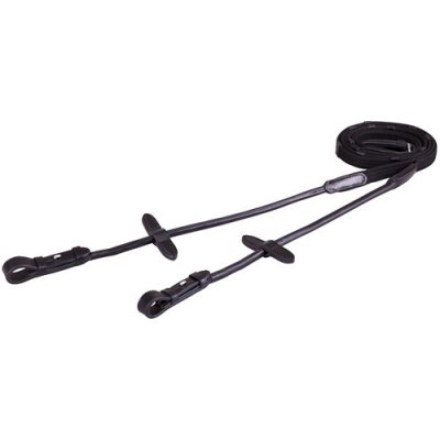 BR Plátěné otěže kulaté černé – Zboží Dáma