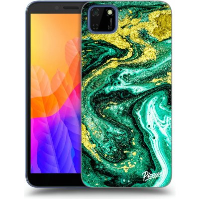 Pouzdro Picasee silikonové Huawei Y5P - Green Gold čiré – Zbozi.Blesk.cz