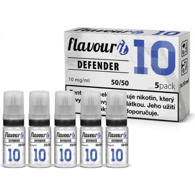 Flavourit DEFENDER PG50/VG50 Dripper booster 10mg 5x10ml – Zboží Mobilmania