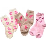 Sterntaler ponožky zimní 3 páry dívčí dalmatin červené – Sleviste.cz