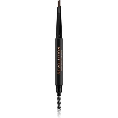 Makeup Revolution Duo Brow Definer precizní tužka na obočí Medium Brown 0,25 g – Zboží Dáma